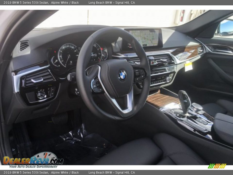2019 BMW 5 Series 530i Sedan Alpine White / Black Photo #4