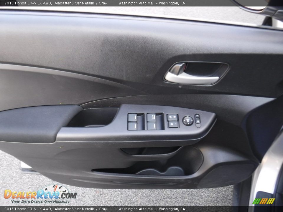 2015 Honda CR-V LX AWD Alabaster Silver Metallic / Gray Photo #10
