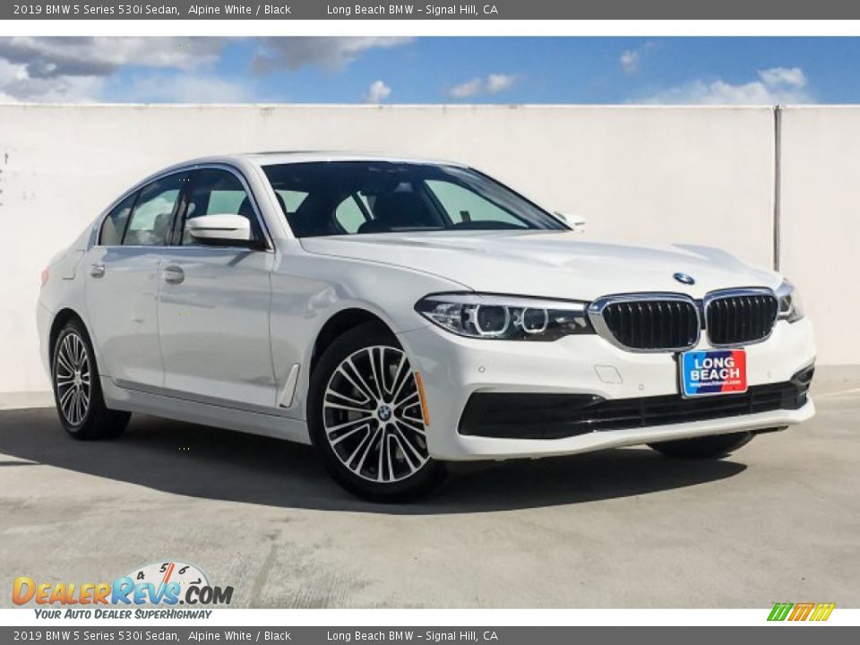 2019 BMW 5 Series 530i Sedan Alpine White / Black Photo #12