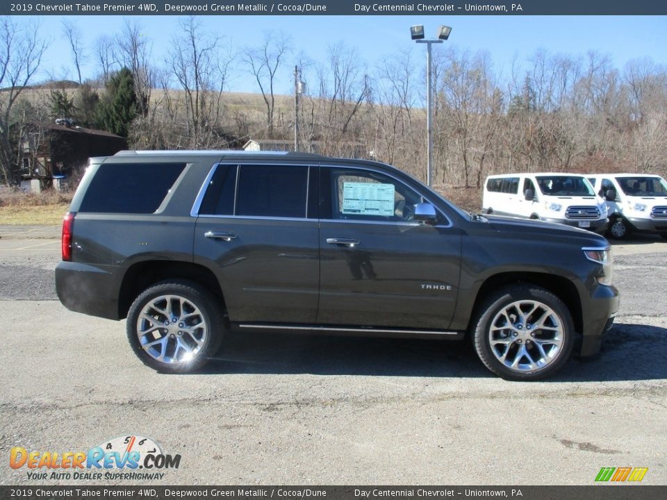 2019 Chevrolet Tahoe Premier 4WD Deepwood Green Metallic / Cocoa/Dune Photo #8