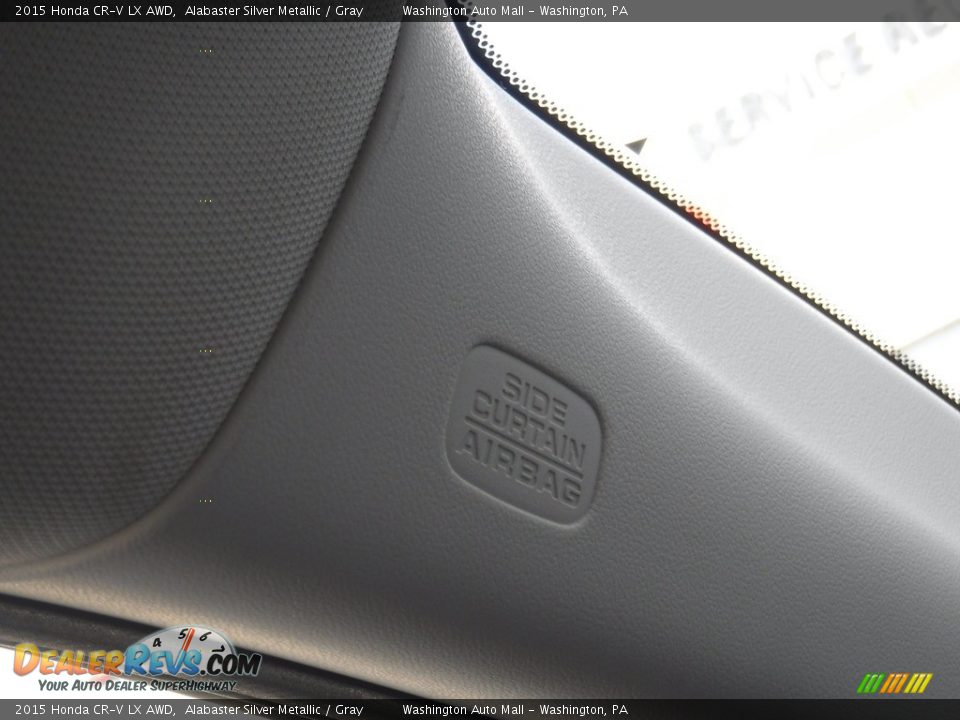 2015 Honda CR-V LX AWD Alabaster Silver Metallic / Gray Photo #19