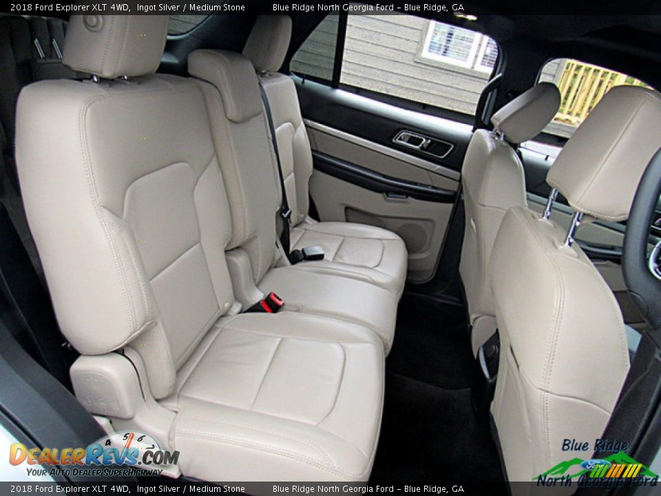 2018 Ford Explorer XLT 4WD Ingot Silver / Medium Stone Photo #13
