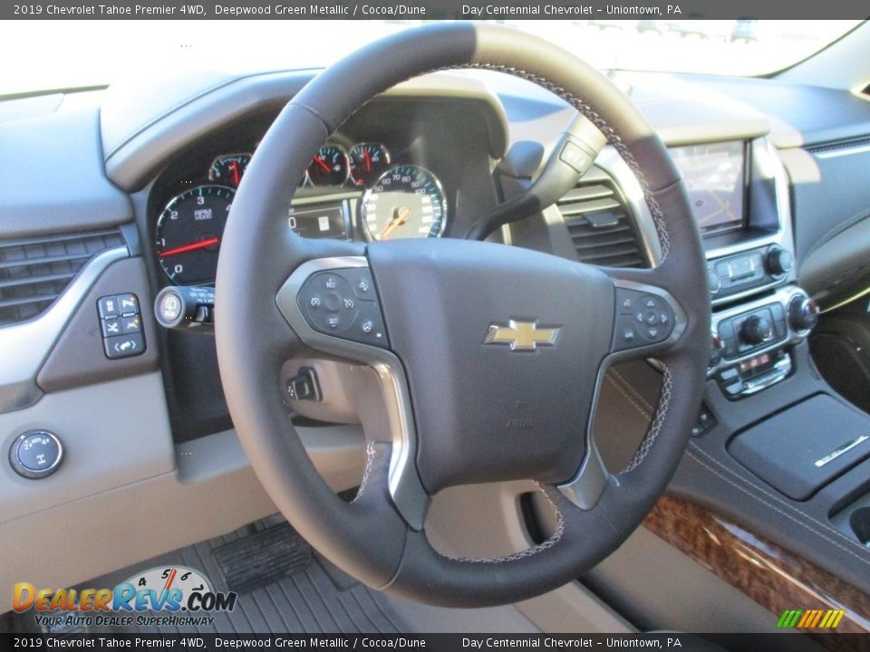 2019 Chevrolet Tahoe Premier 4WD Deepwood Green Metallic / Cocoa/Dune Photo #19