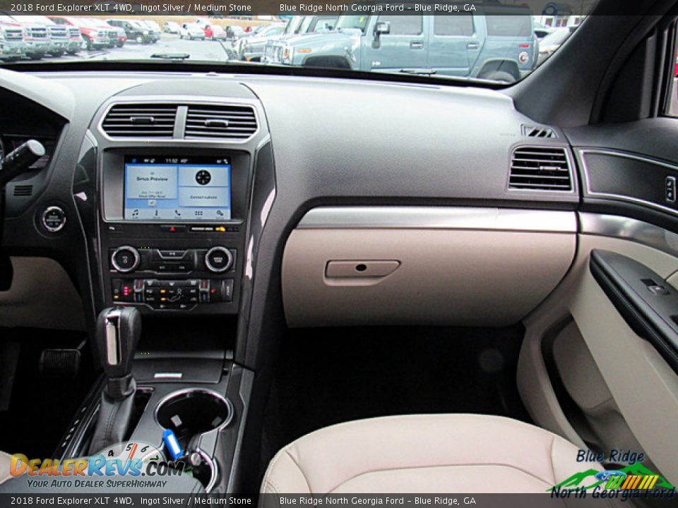 2018 Ford Explorer XLT 4WD Ingot Silver / Medium Stone Photo #19