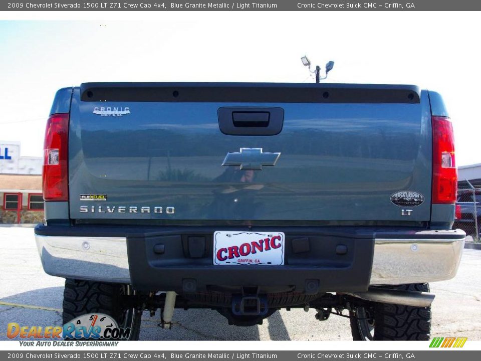 2009 Chevrolet Silverado 1500 LT Z71 Crew Cab 4x4 Blue Granite Metallic / Light Titanium Photo #7