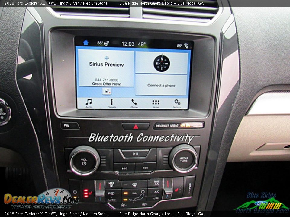 2018 Ford Explorer XLT 4WD Ingot Silver / Medium Stone Photo #21