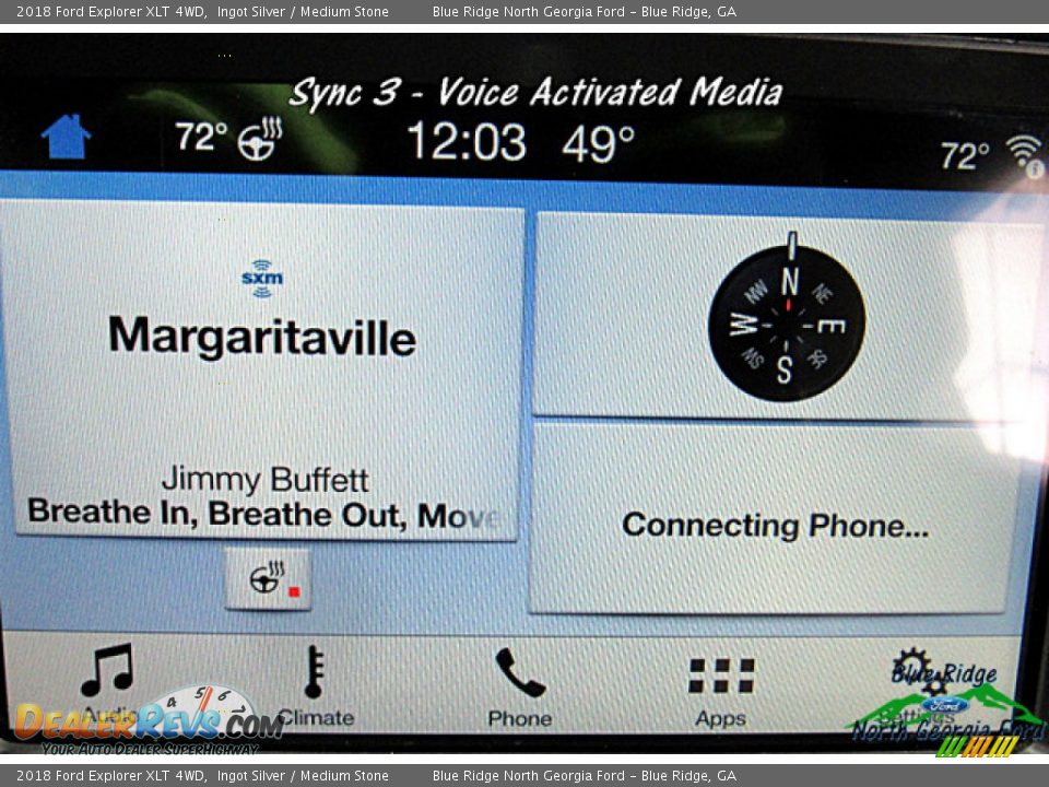 2018 Ford Explorer XLT 4WD Ingot Silver / Medium Stone Photo #22