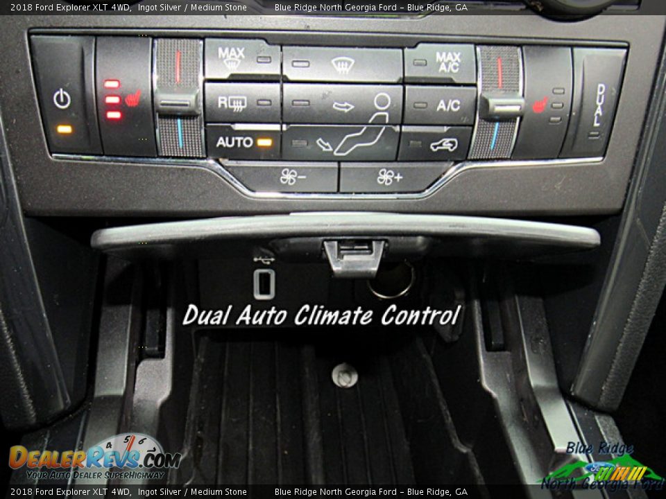 2018 Ford Explorer XLT 4WD Ingot Silver / Medium Stone Photo #24