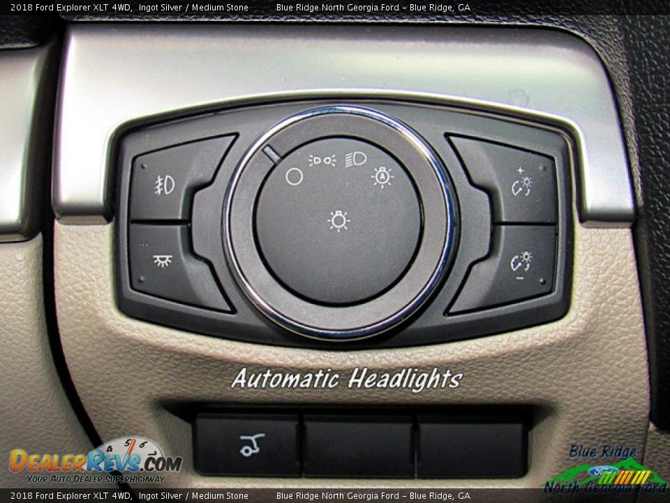 2018 Ford Explorer XLT 4WD Ingot Silver / Medium Stone Photo #25