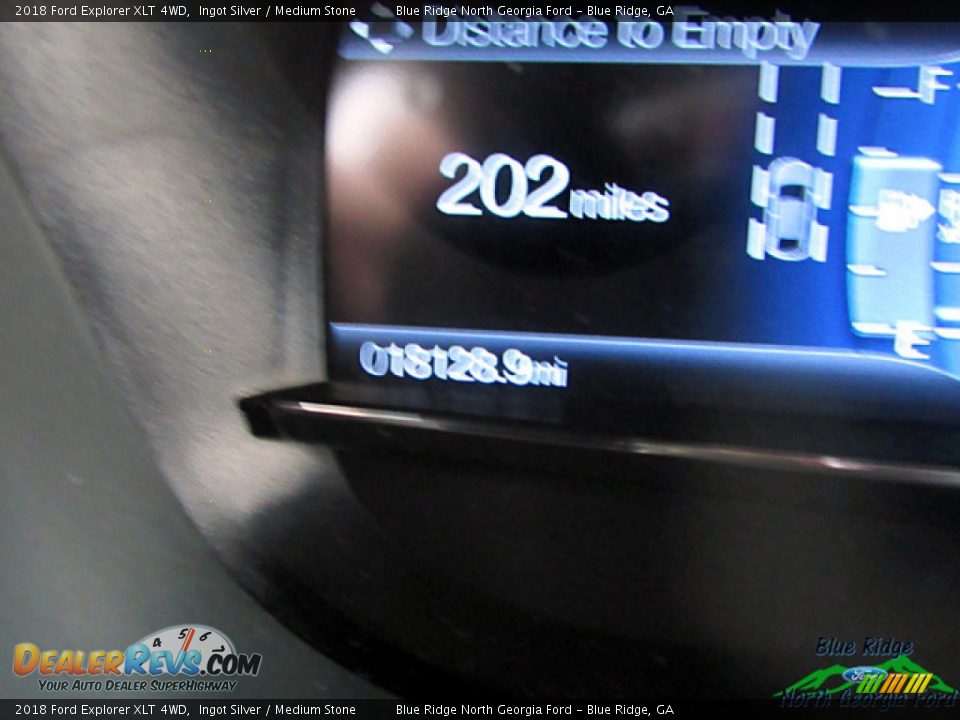 2018 Ford Explorer XLT 4WD Ingot Silver / Medium Stone Photo #26