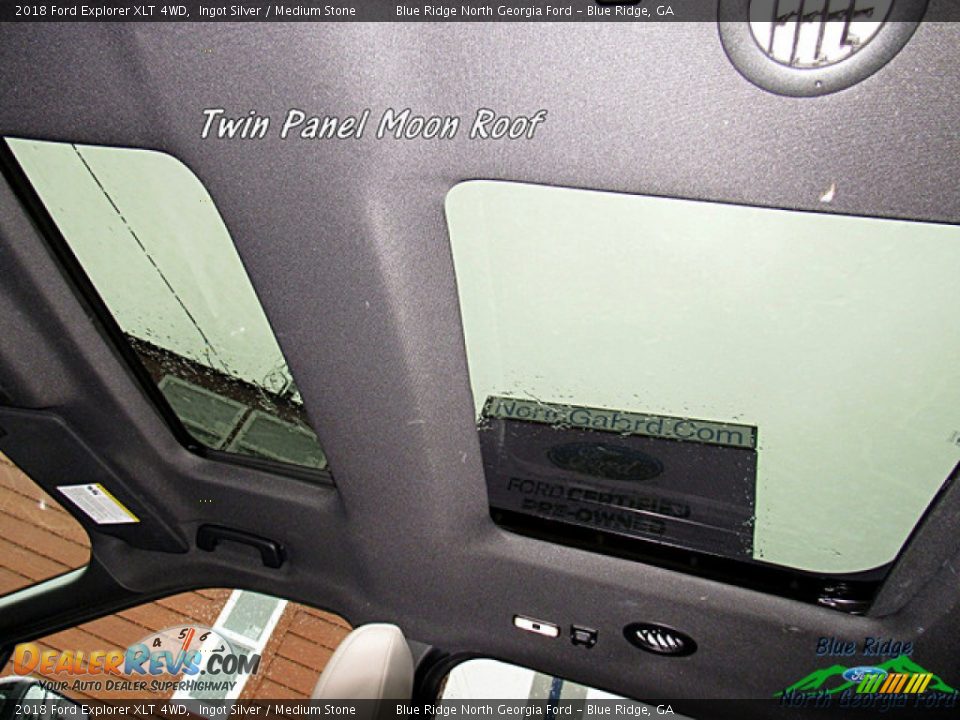 2018 Ford Explorer XLT 4WD Ingot Silver / Medium Stone Photo #27