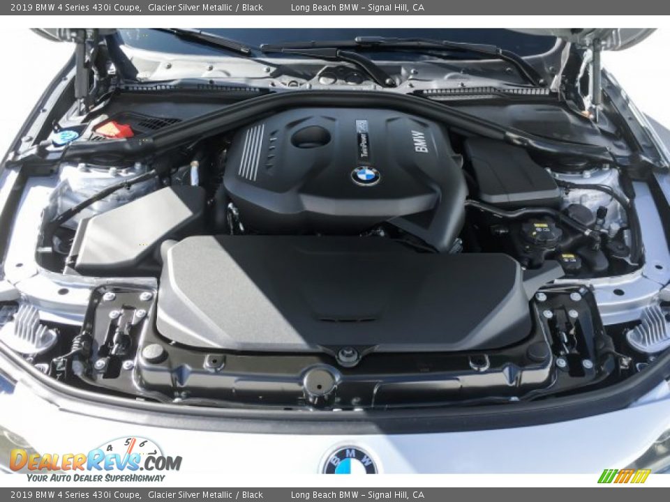 2019 BMW 4 Series 430i Coupe Glacier Silver Metallic / Black Photo #8