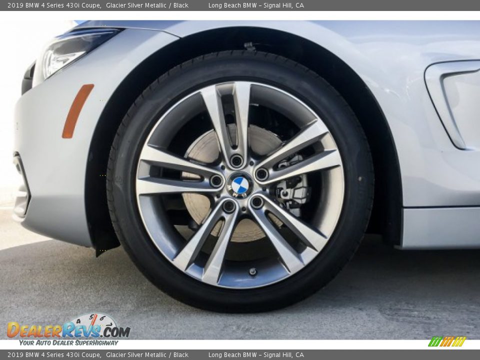 2019 BMW 4 Series 430i Coupe Glacier Silver Metallic / Black Photo #9