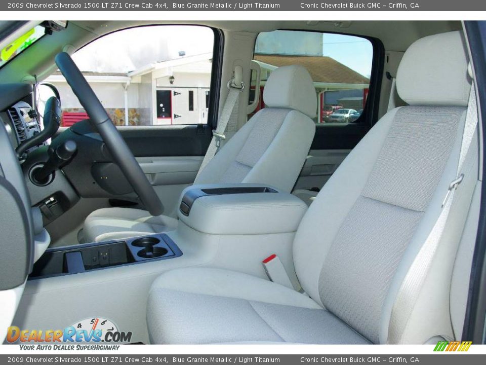 2009 Chevrolet Silverado 1500 LT Z71 Crew Cab 4x4 Blue Granite Metallic / Light Titanium Photo #13