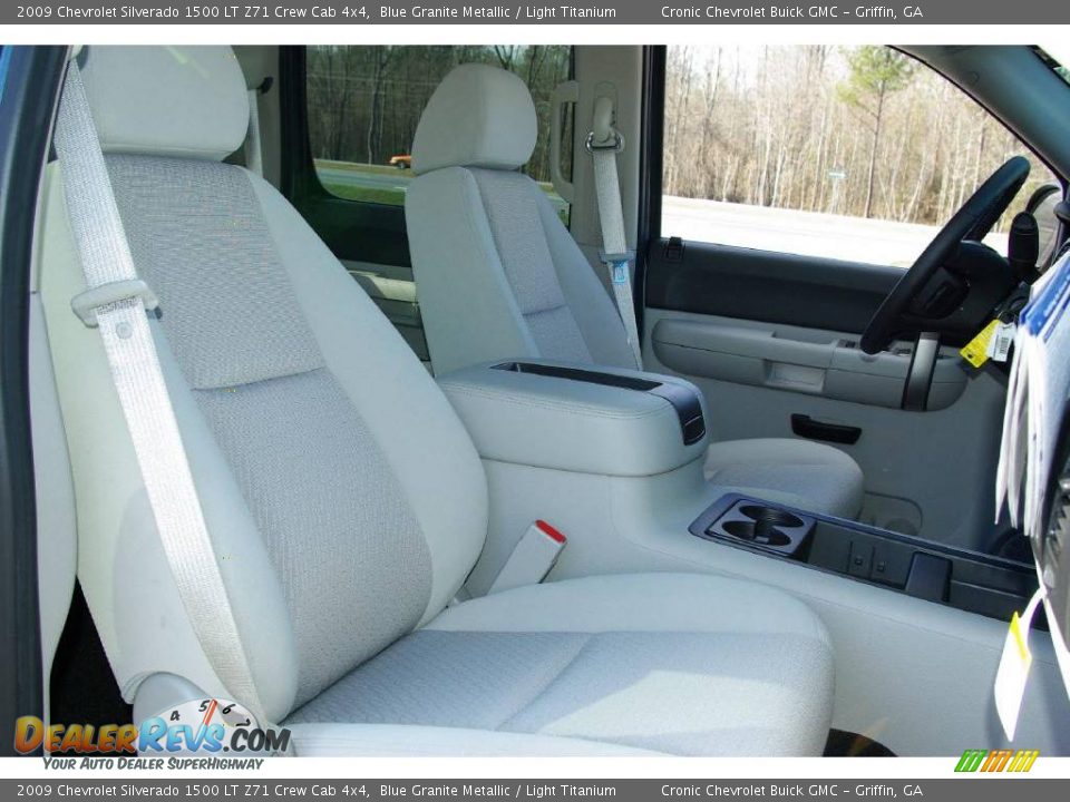 2009 Chevrolet Silverado 1500 LT Z71 Crew Cab 4x4 Blue Granite Metallic / Light Titanium Photo #14