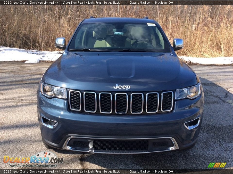 2019 Jeep Grand Cherokee Limited 4x4 Slate Blue Pearl / Light Frost Beige/Black Photo #2