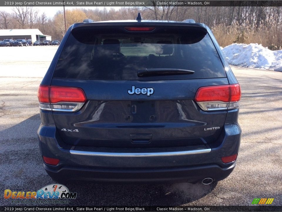 2019 Jeep Grand Cherokee Limited 4x4 Slate Blue Pearl / Light Frost Beige/Black Photo #5