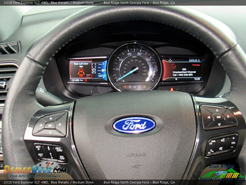 2018 Ford Explorer XLT 4WD Blue Metallic / Medium Stone Photo #14
