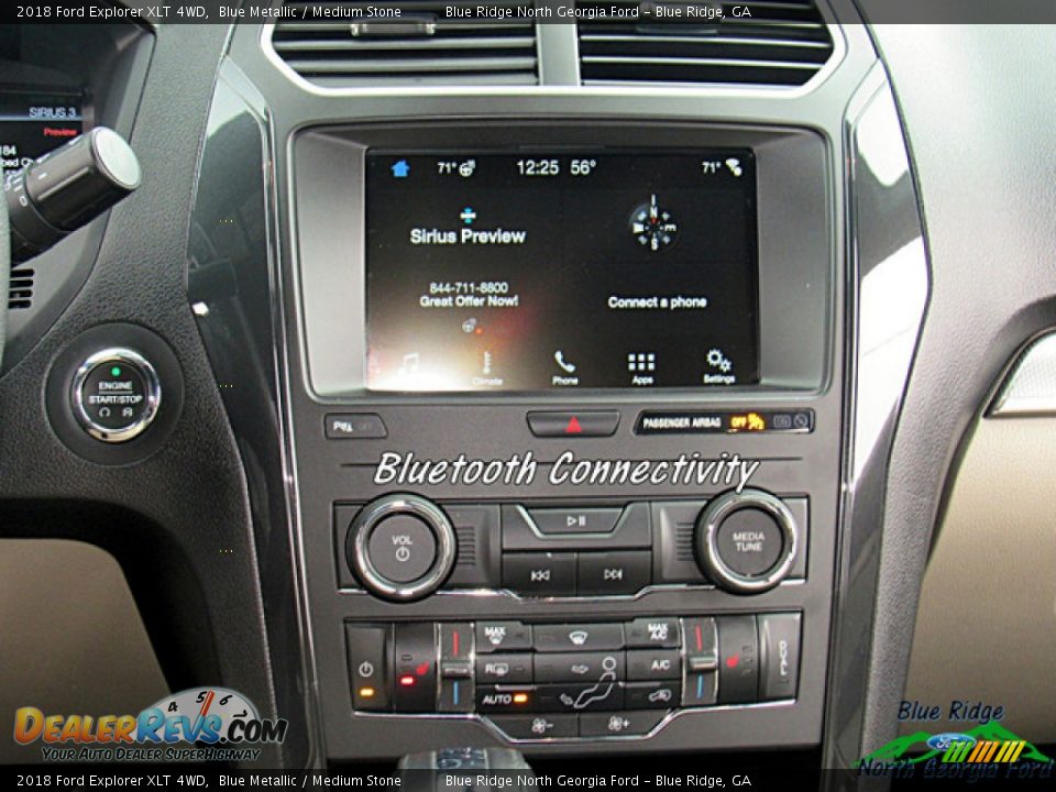 2018 Ford Explorer XLT 4WD Blue Metallic / Medium Stone Photo #15