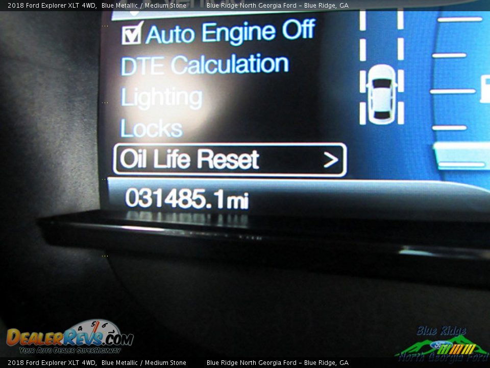 2018 Ford Explorer XLT 4WD Blue Metallic / Medium Stone Photo #16
