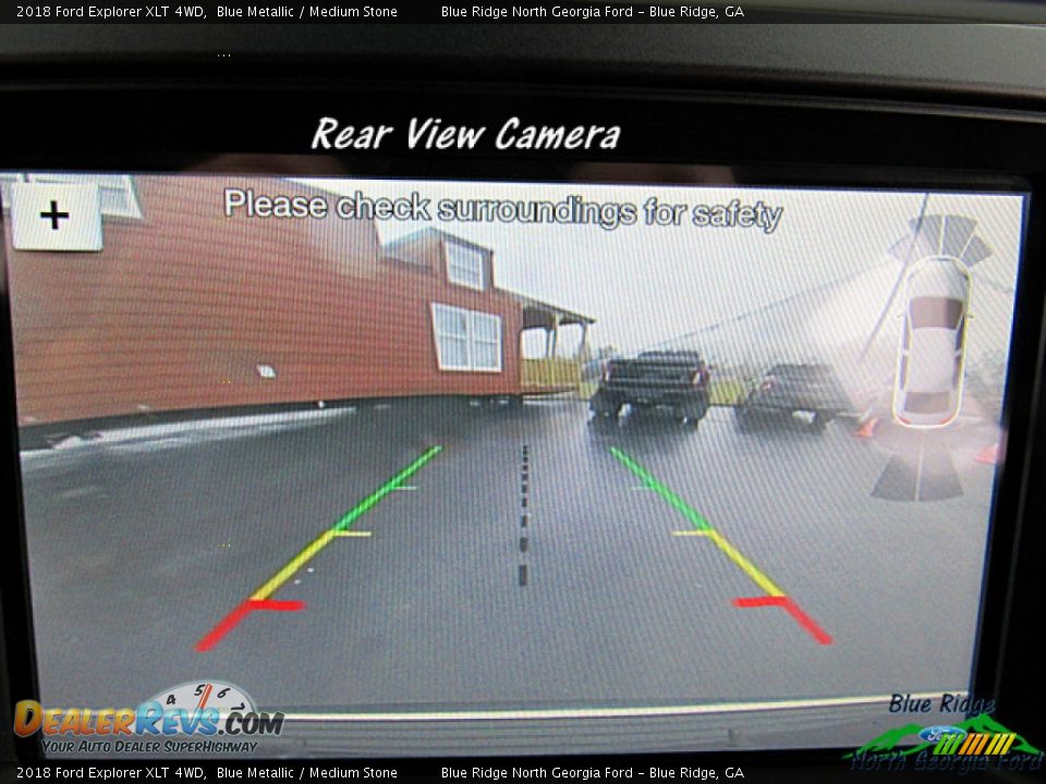 2018 Ford Explorer XLT 4WD Blue Metallic / Medium Stone Photo #18