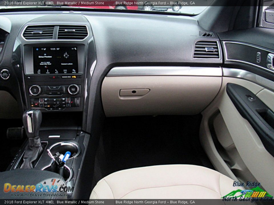 2018 Ford Explorer XLT 4WD Blue Metallic / Medium Stone Photo #23