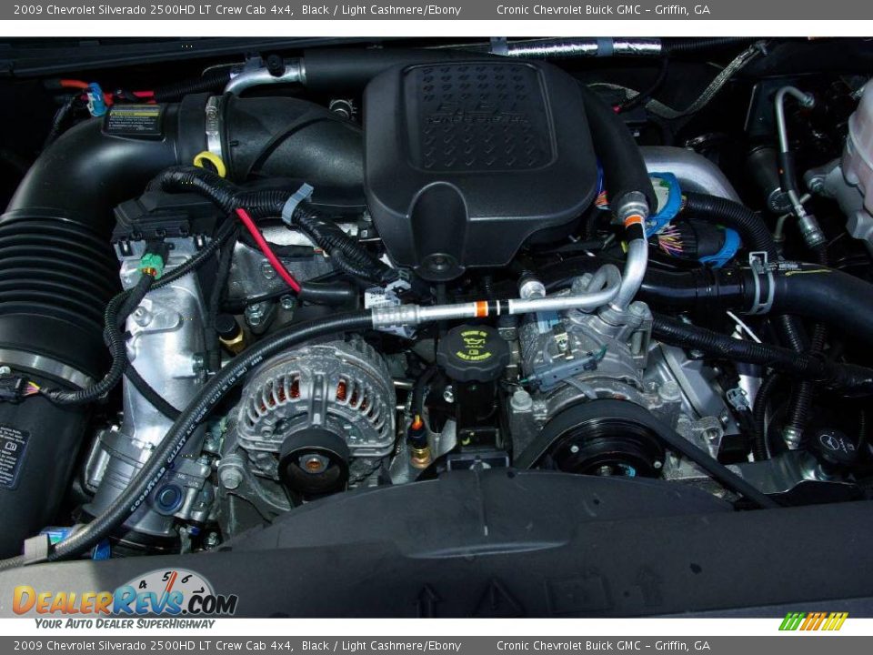2009 Chevrolet Silverado 2500HD LT Crew Cab 4x4 Black / Light Cashmere/Ebony Photo #13