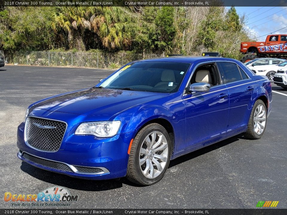 2018 Chrysler 300 Touring Ocean Blue Metallic / Black/Linen Photo #1