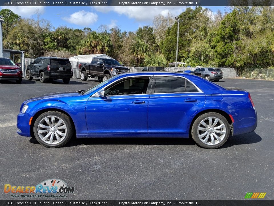 2018 Chrysler 300 Touring Ocean Blue Metallic / Black/Linen Photo #2