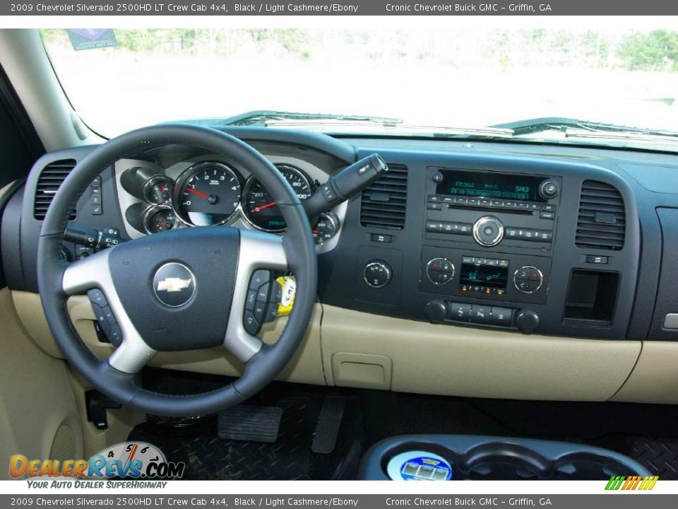 2009 Chevrolet Silverado 2500HD LT Crew Cab 4x4 Black / Light Cashmere/Ebony Photo #21