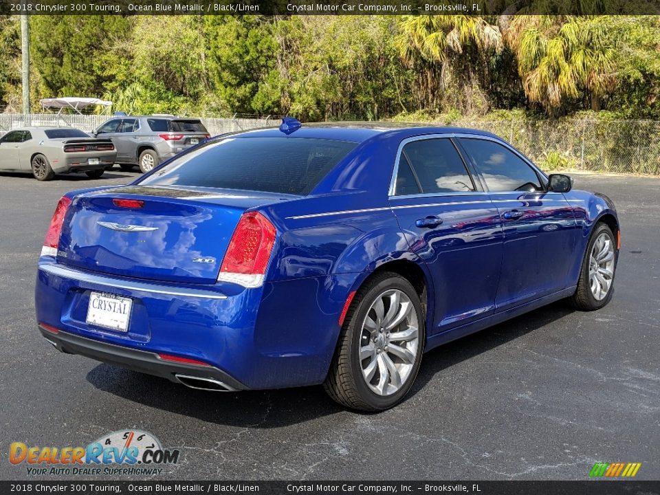 2018 Chrysler 300 Touring Ocean Blue Metallic / Black/Linen Photo #5