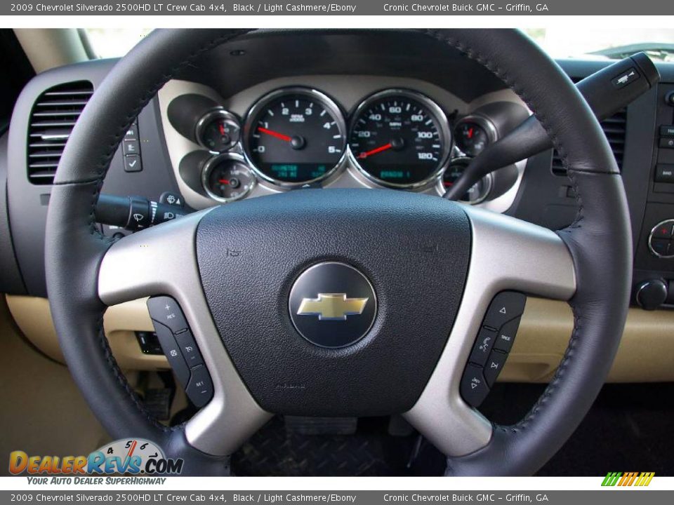2009 Chevrolet Silverado 2500HD LT Crew Cab 4x4 Black / Light Cashmere/Ebony Photo #22