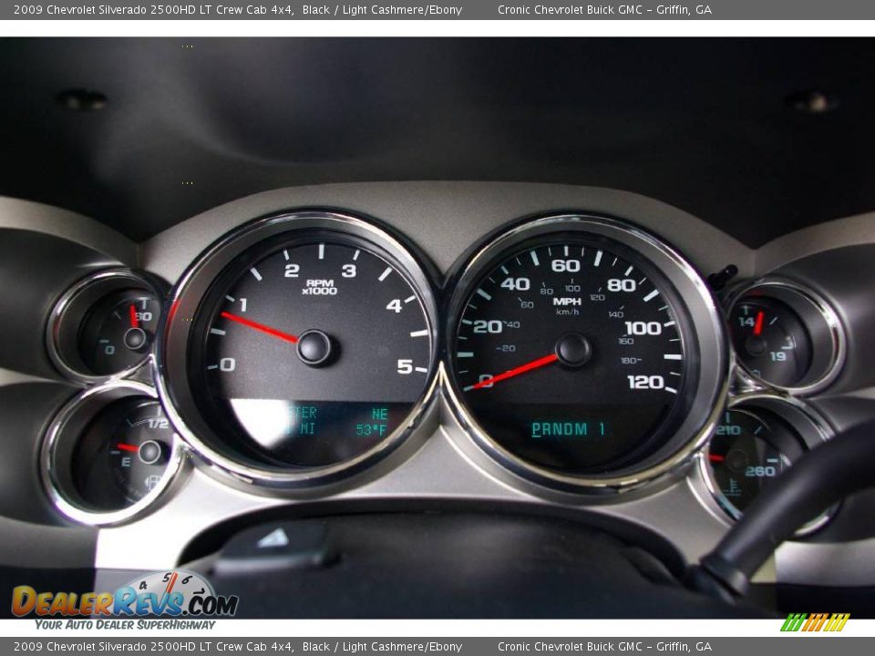 2009 Chevrolet Silverado 2500HD LT Crew Cab 4x4 Black / Light Cashmere/Ebony Photo #23