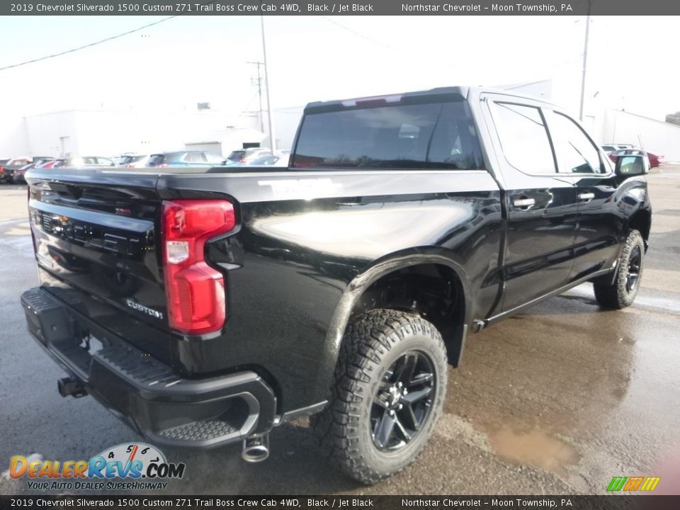 2019 Chevrolet Silverado 1500 Custom Z71 Trail Boss Crew Cab 4WD Black / Jet Black Photo #5