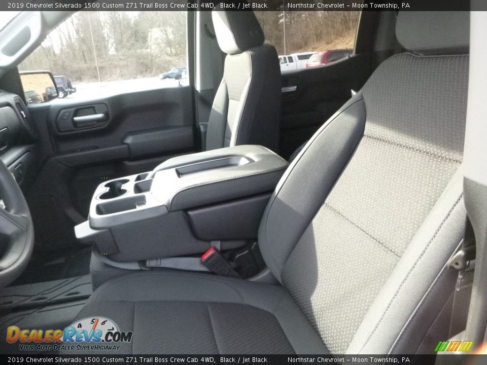 2019 Chevrolet Silverado 1500 Custom Z71 Trail Boss Crew Cab 4WD Black / Jet Black Photo #13