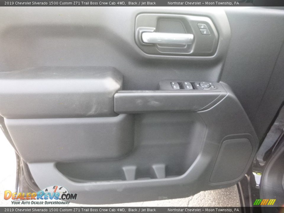 2019 Chevrolet Silverado 1500 Custom Z71 Trail Boss Crew Cab 4WD Black / Jet Black Photo #14