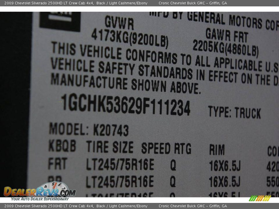 2009 Chevrolet Silverado 2500HD LT Crew Cab 4x4 Black / Light Cashmere/Ebony Photo #32