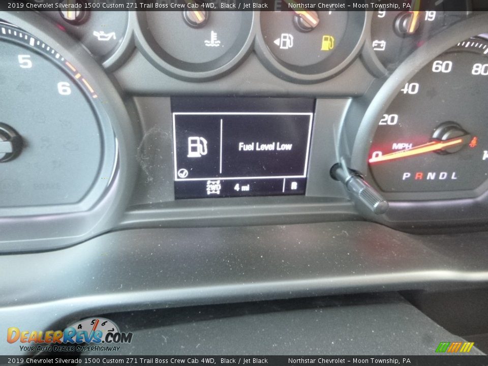 2019 Chevrolet Silverado 1500 Custom Z71 Trail Boss Crew Cab 4WD Black / Jet Black Photo #19