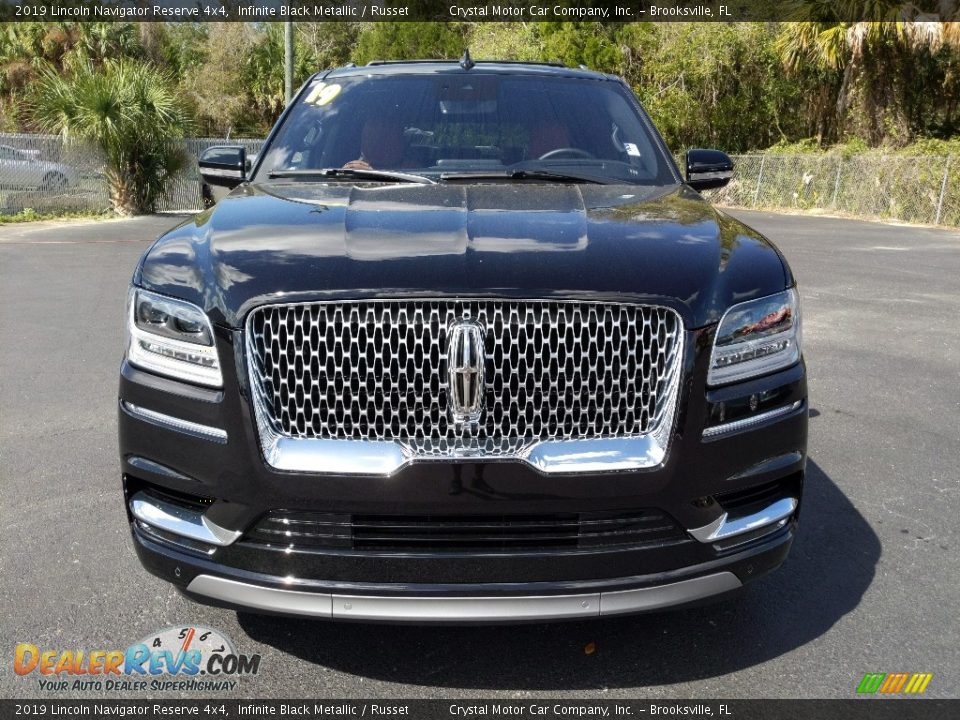 2019 Lincoln Navigator Reserve 4x4 Infinite Black Metallic / Russet Photo #5