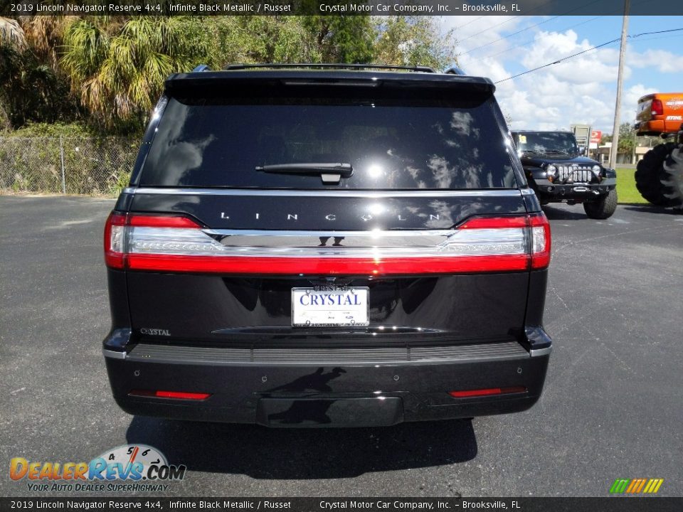 2019 Lincoln Navigator Reserve 4x4 Infinite Black Metallic / Russet Photo #7