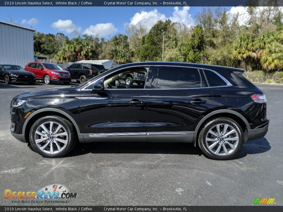 2019 Lincoln Nautilus Select Infinite Black / Coffee Photo #2