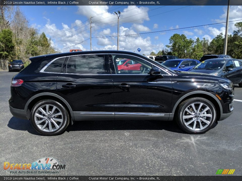 2019 Lincoln Nautilus Select Infinite Black / Coffee Photo #3