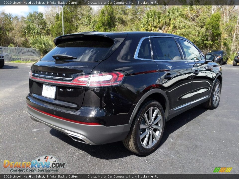 2019 Lincoln Nautilus Select Infinite Black / Coffee Photo #8