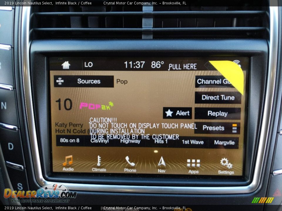 2019 Lincoln Nautilus Select Infinite Black / Coffee Photo #15