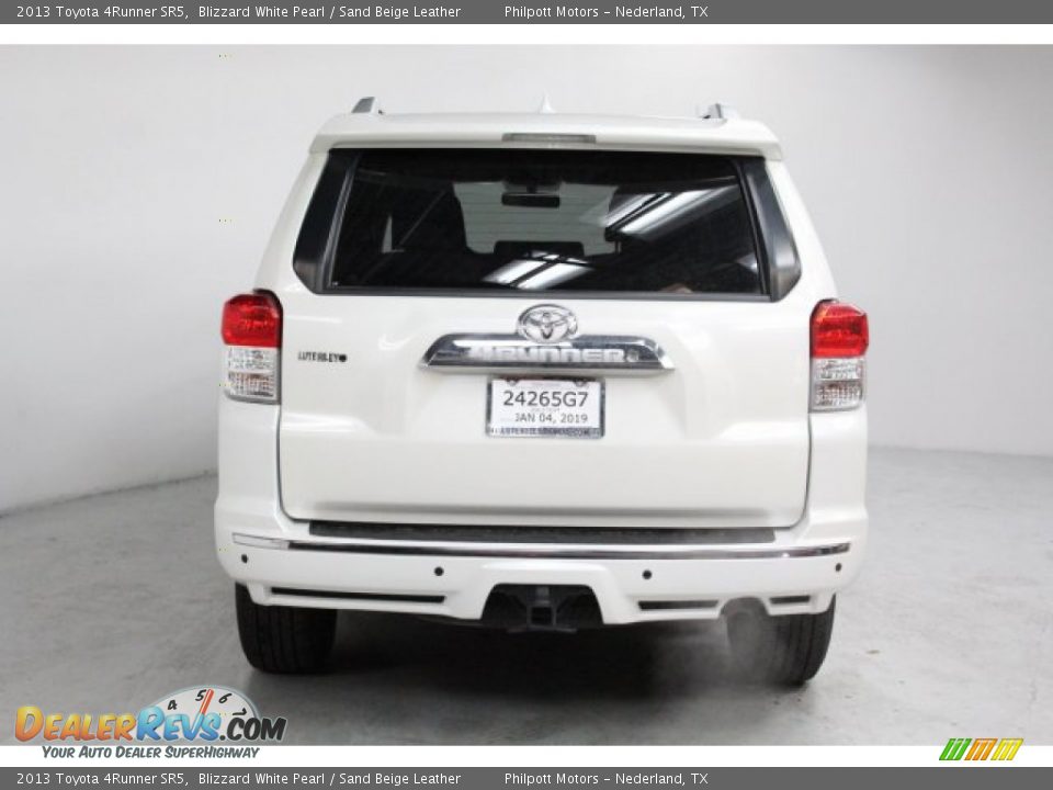 2013 Toyota 4Runner SR5 Blizzard White Pearl / Sand Beige Leather Photo #6