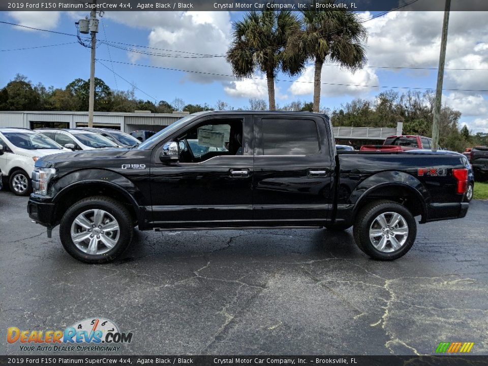 2019 Ford F150 Platinum SuperCrew 4x4 Agate Black / Black Photo #2