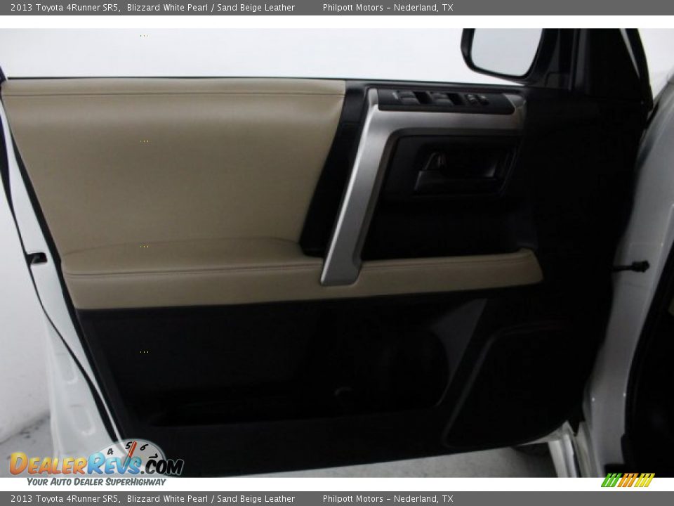 2013 Toyota 4Runner SR5 Blizzard White Pearl / Sand Beige Leather Photo #10