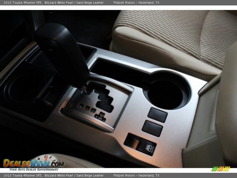 2013 Toyota 4Runner SR5 Blizzard White Pearl / Sand Beige Leather Photo #15
