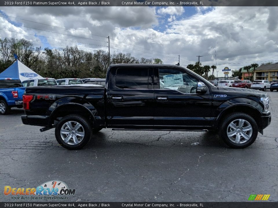 2019 Ford F150 Platinum SuperCrew 4x4 Agate Black / Black Photo #6