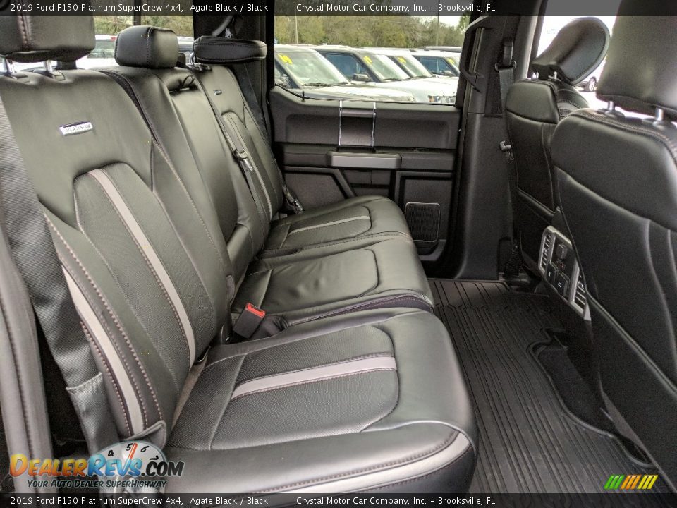 2019 Ford F150 Platinum SuperCrew 4x4 Agate Black / Black Photo #11
